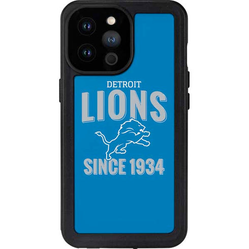 NFL Detroit Lions Helmet iPhone 14 Pro Max Waterproof Case