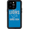 NFL Detroit Lions Helmet iPhone 14 Pro Waterproof Case