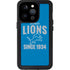 NFL Detroit Lions Helmet iPhone 14 Pro Waterproof Case