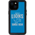 NFL Detroit Lions Helmet iPhone 15 Waterproof Case