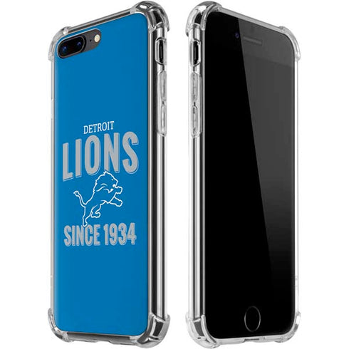 NFL Detroit Lions Helmet iPhone 7/8 Plus Clear Case