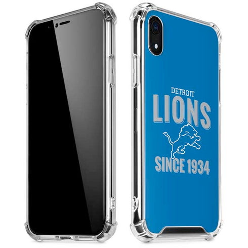 NFL Detroit Lions Helmet iPhone XR Clear Case
