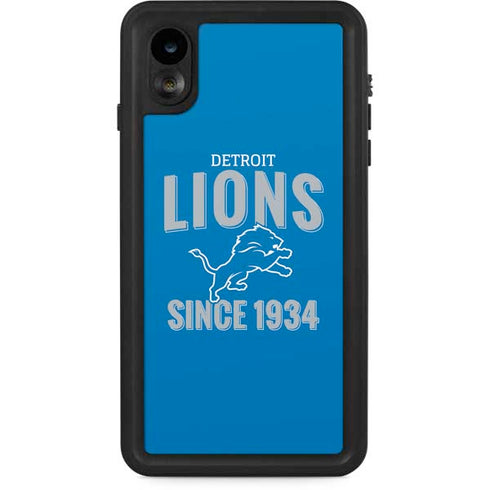 NFL Detroit Lions Helmet iPhone XR Waterproof Case