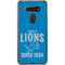 NFL Detroit Lions Helmet LG K51/Q51 Clear Case
