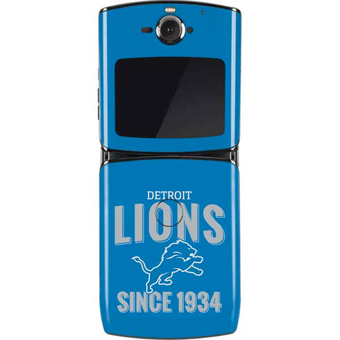 NFL Detroit Lions Helmet Motorola RAZR Skin