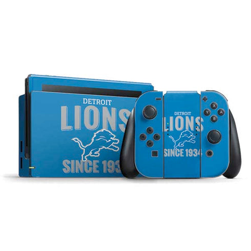 NFL Detroit Lions Helmet Nintendo Switch Bundle Skin
