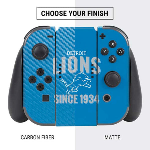 NFL Detroit Lions Helmet Nintendo Switch Bundle Skin