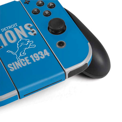 NFL Detroit Lions Helmet Nintendo Switch OLED (2021) Skin