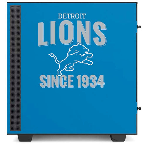 NFL Detroit Lions Helmet NZXT H510 Compact ATX Mid-Tower Case Skin