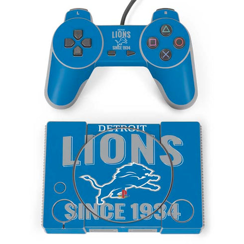 NFL Detroit Lions Helmet PlayStation Classic Bundle Skin