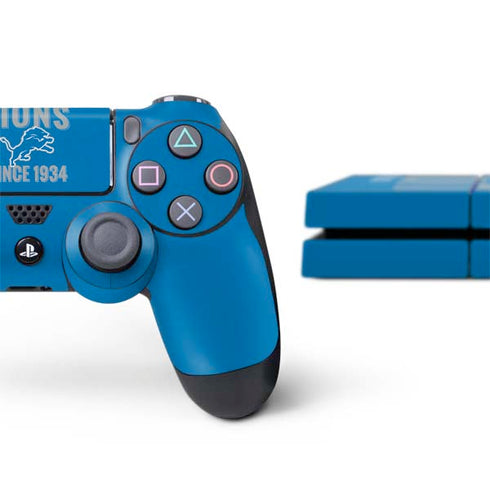 NFL Detroit Lions Helmet PS4 Console and Controller Bundle Skin
