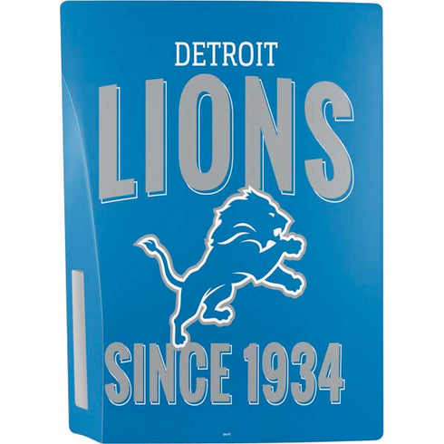NFL Detroit Lions Helmet PS5 Console Skin