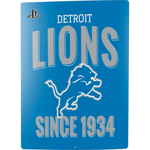 NFL Detroit Lions Helmet PS5 Digital Edition Console Skin