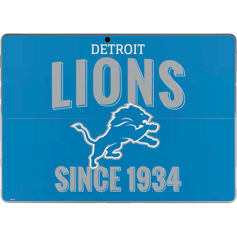 NFL Detroit Lions Helmet Surface Pro 9 Skin