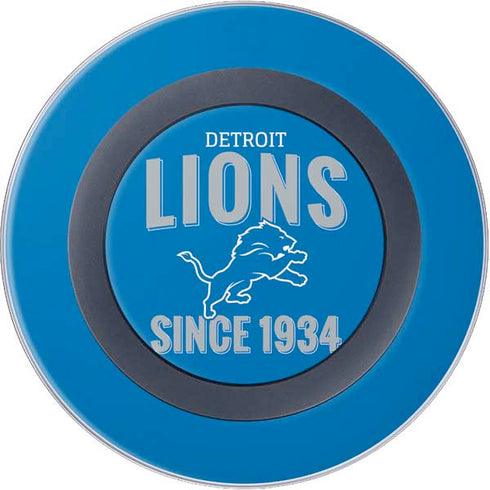NFL Detroit Lions Helmet Wireless Charger Skin