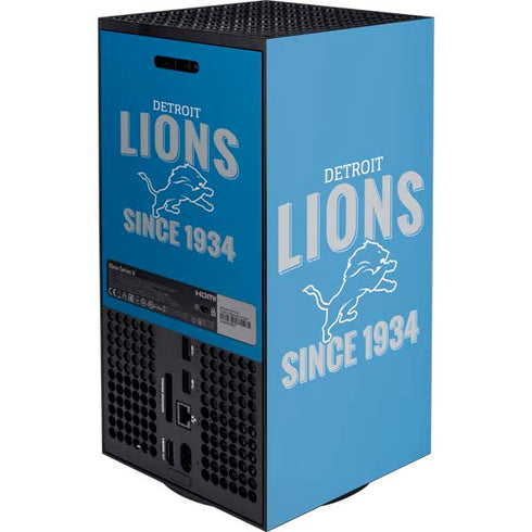NFL Detroit Lions Helmet Xbox Series X Console Skin