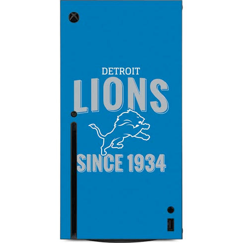 NFL Detroit Lions Helmet Xbox Series X Console Skin
