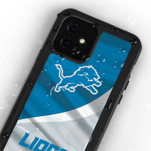 NFL Detroit Lions iPhone 12 Mini Waterproof Case