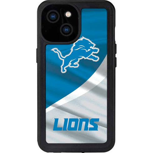 NFL Detroit Lions iPhone 13 Mini Waterproof Case