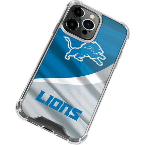 NFL Detroit Lions iPhone 15 Pro Max Clear Case
