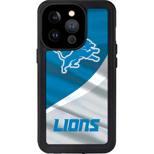 NFL Detroit Lions iPhone 14 Pro Waterproof Case
