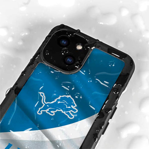 NFL Detroit Lions iPhone 15 Waterproof Case