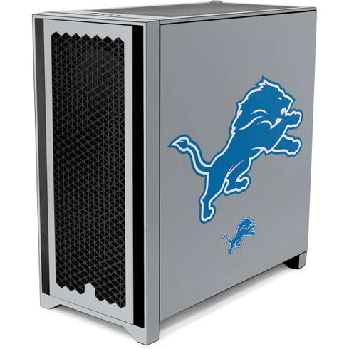 NFL Detroit Lions Large Logo Corsair 4000D Tempered Glass Mid-Tower ATX Case Skin