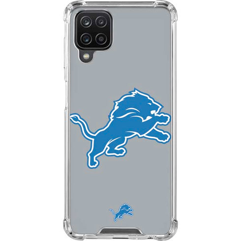 NFL Detroit Lions Large Logo Galaxy A12 Clear Case