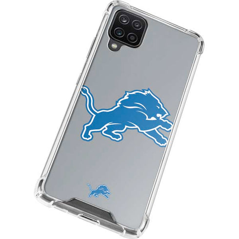 NFL Detroit Lions Large Logo Galaxy A12 Clear Case