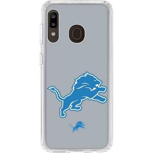 NFL Detroit Lions Large Logo Galaxy A20 Clear Case