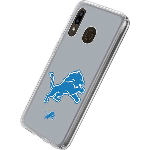 NFL Detroit Lions Large Logo Galaxy A20 Clear Case