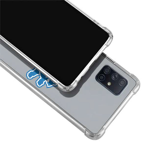NFL Detroit Lions Large Logo Galaxy A71 5G Clear Case