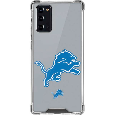 NFL Detroit Lions Large Logo Galaxy Note20 5G Clear Case