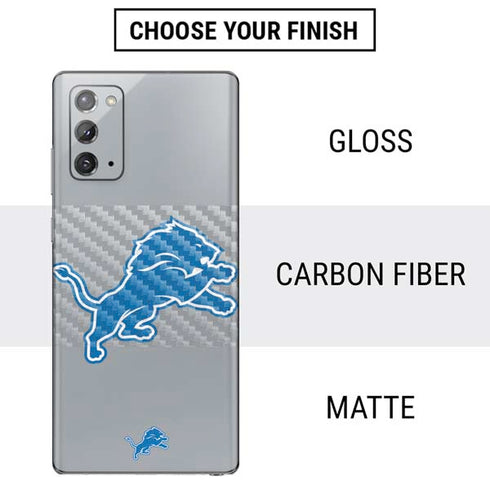 NFL Detroit Lions Large Logo Galaxy Note20 5G Skin