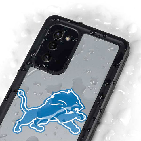 NFL Detroit Lions Large Logo Galaxy Note20 5G Waterproof Case
