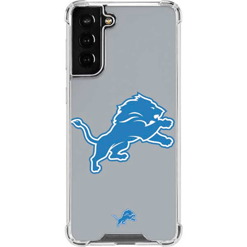 NFL Detroit Lions Large Logo Galaxy S21 FE Clear Case