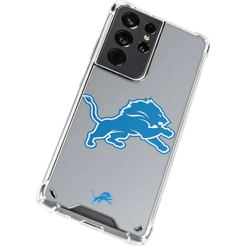 NFL Detroit Lions Large Logo Galaxy S21 Ultra 5G Clear Case