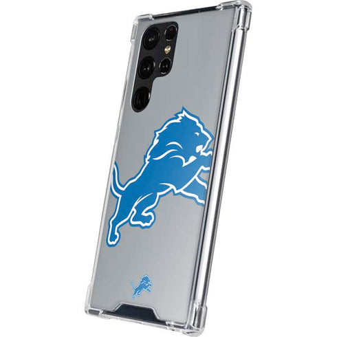 NFL Detroit Lions Large Logo Galaxy S24 Ultra Clear Case
