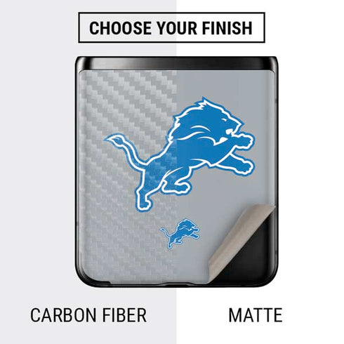NFL Detroit Lions Large Logo Galaxy Z Flip Skin
