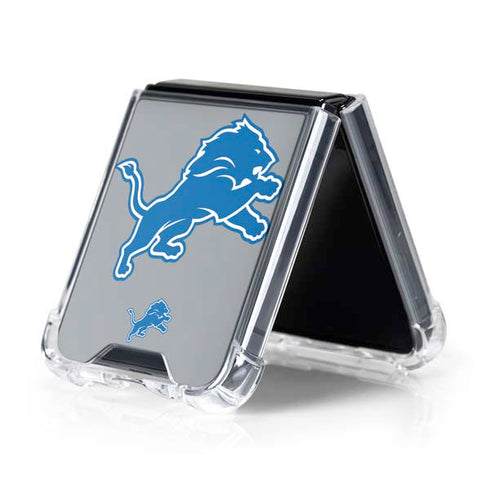 NFL Detroit Lions Large Logo Galaxy Z Flip5 5G Clear Case