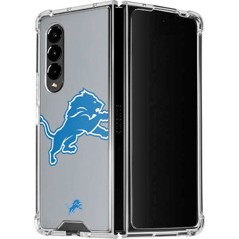 NFL Detroit Lions Large Logo Galaxy Z Fold4 5G Clear Case
