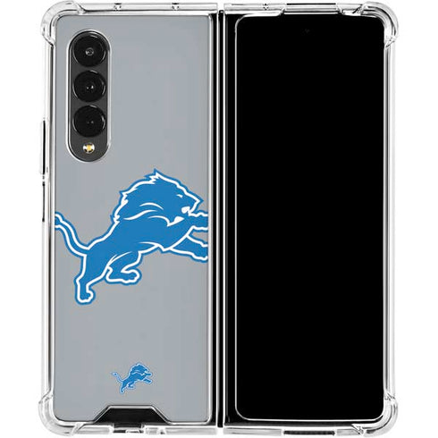 NFL Detroit Lions Large Logo Galaxy Z Fold4 5G Clear Case