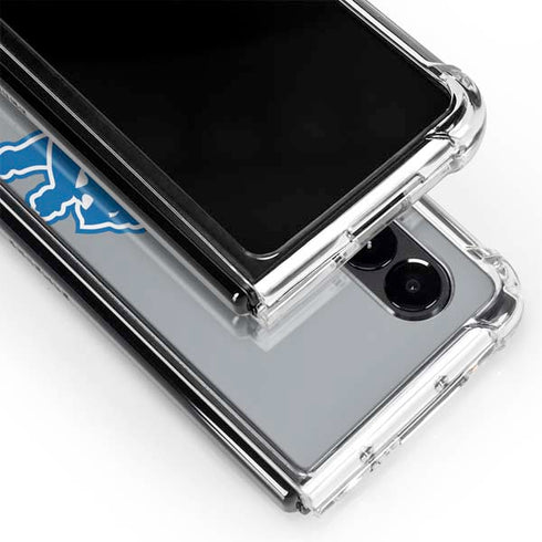 NFL Detroit Lions Large Logo Galaxy Z Fold4 5G Clear Case
