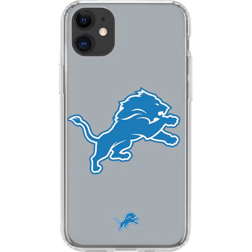 NFL Detroit Lions Large Logo iPhone 11 Clear Case