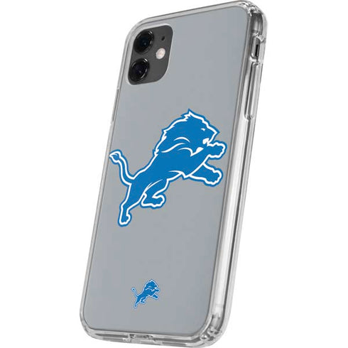 NFL Detroit Lions Large Logo iPhone 11 Clear Case