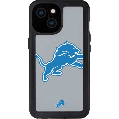 NFL Detroit Lions Large Logo iPhone 13 Mini Waterproof Case