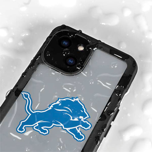 NFL Detroit Lions Large Logo iPhone 13 Mini Waterproof Case