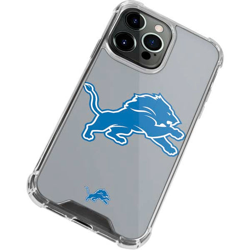 NFL Detroit Lions Large Logo iPhone 13 Pro Max Clear Case