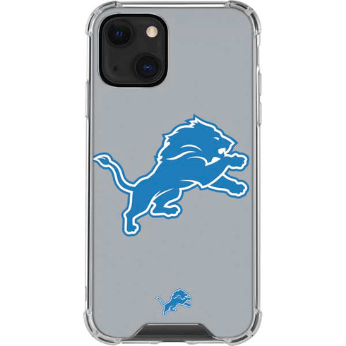 NFL Detroit Lions Large Logo iPhone 14 Clear Case