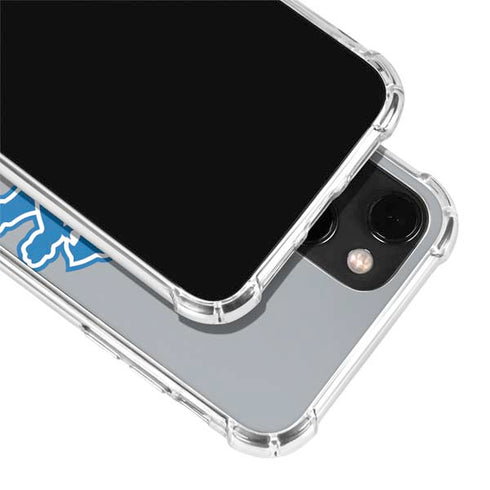 NFL Detroit Lions Large Logo iPhone 14 Clear Case